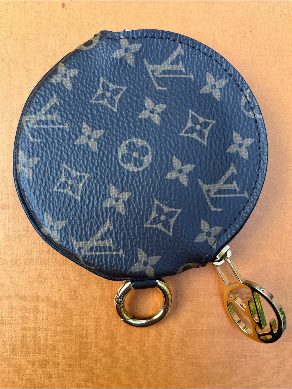 Louis Vuitton LV round coin purse from Trio Pouch set